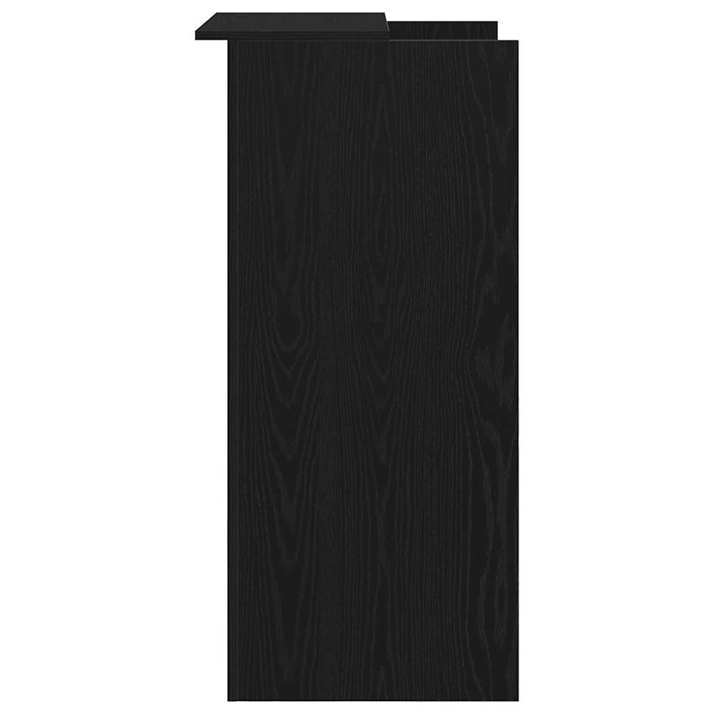 vidaXL Receptiebalie 55x50x103,5 cm bewerkt hout zwart