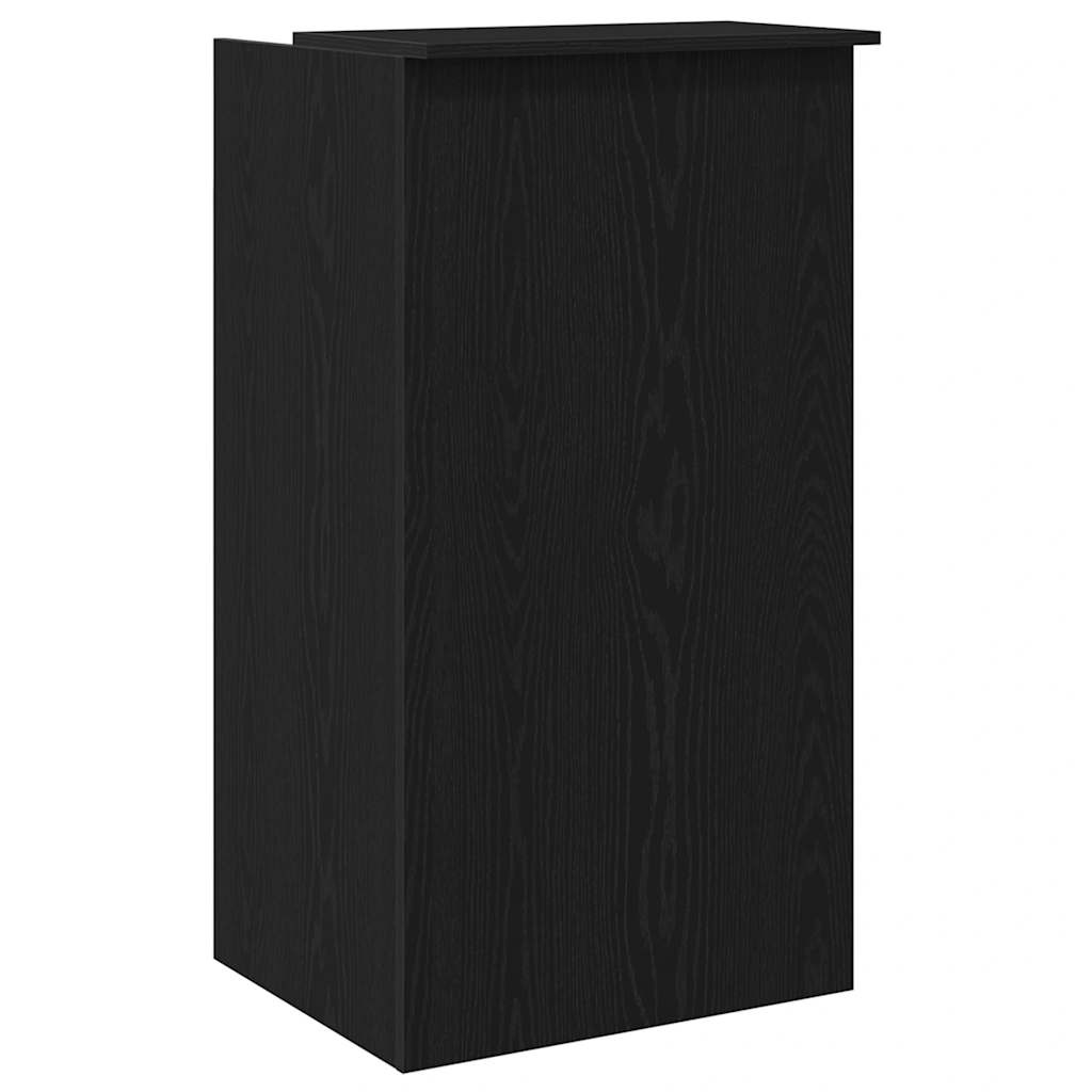 vidaXL Receptiebalie 55x50x103,5 cm bewerkt hout zwart