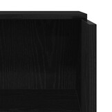 vidaXL Receptiebalie 55x50x103,5 cm bewerkt hout zwart