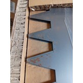 vidaXL Gazonrand scherpe & ronde bovenkant 20 st 103x20cm