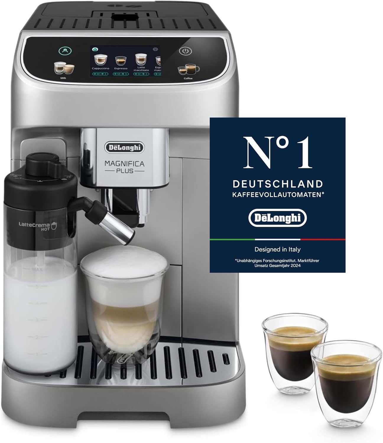 De'Longhi Magnifica Plus Volautomatische Koffiemachine - Zilver/Zwart
