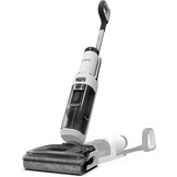 Tineco Floor One Stretch S6 nat-droogzuiger, 180° platte design zuigmop 13cm lighoogte, 70°C 5min FlashDry zelfreinigend, 3-zijdige randreiniging 40min looptijd Reiniging onder diep meubilair - Maat Floor One Stretch S6