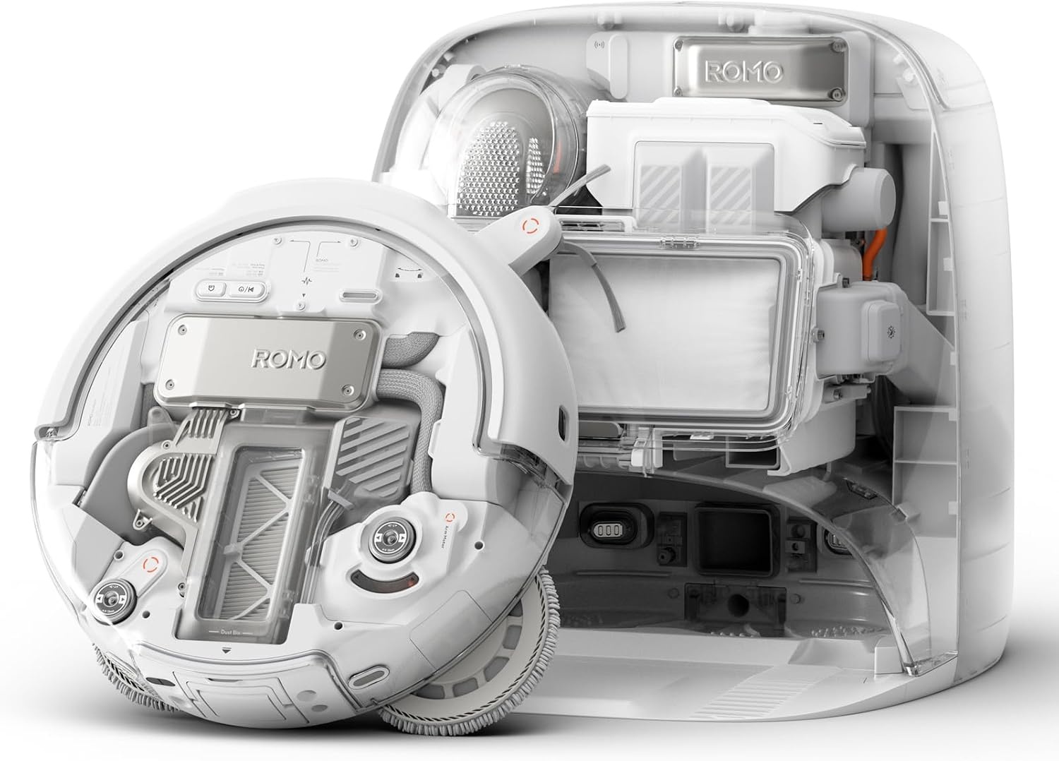 DJI ROMO P Robotstofzuiger en mop, sensoren op droneniveau
