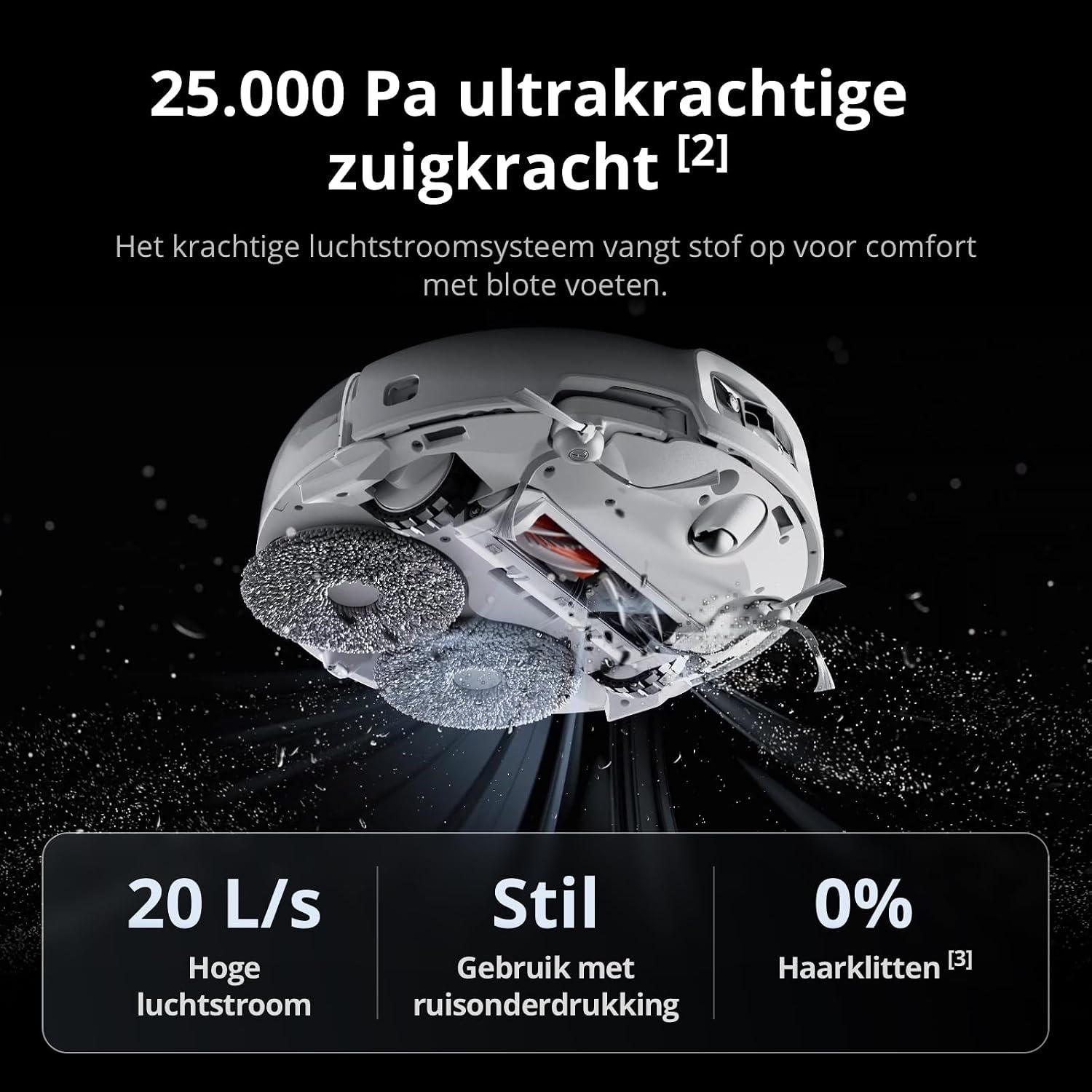 DJI ROMO P Robotstofzuiger en mop, sensoren op droneniveau