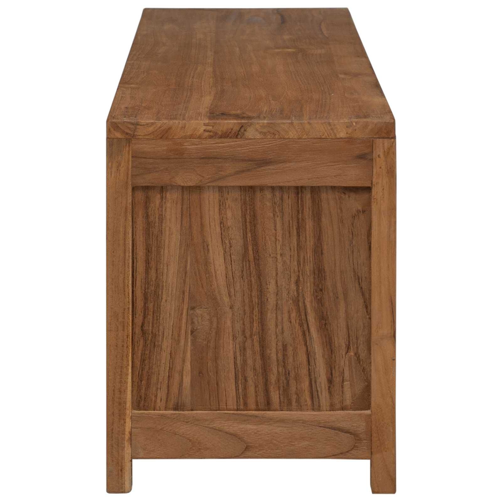 vidaXL Tv-meubel 110 x 30 x 40 cm Naturel Massief Teakhout