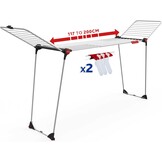 Vileda Infinity Flex Plus Wasrek - Telescopisch - Zwart - Tot 30 meter drooglengte