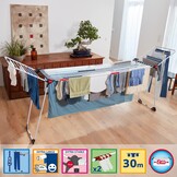 Vileda Infinity Flex Plus Wasrek - Telescopisch - Zwart - Tot 30 meter drooglengte