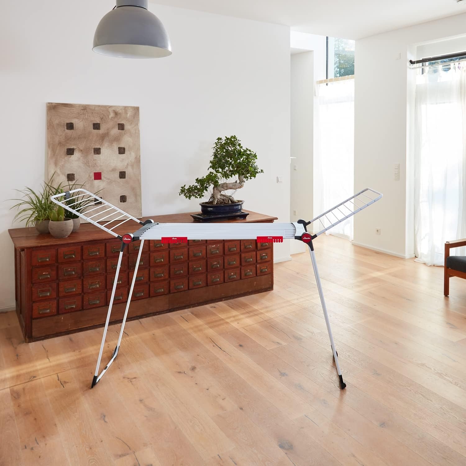 Vileda Infinity Flex Plus Wasrek - Telescopisch - Zwart - Tot 30 meter drooglengte