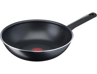 Tefal Wokpan van 28 cm, 6 tot 8 personen, geen inductie, resistent B56419AZ - Maat Wokpan 28 cm