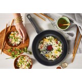 Tefal Wokpan van 28 cm, 6 tot 8 personen, geen inductie, resistent B56419AZ - Maat Wokpan 28 cm