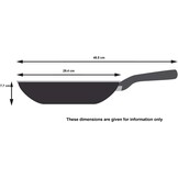 Tefal Wokpan van 28 cm, 6 tot 8 personen, geen inductie, resistent B56419AZ - Maat Wokpan 28 cm