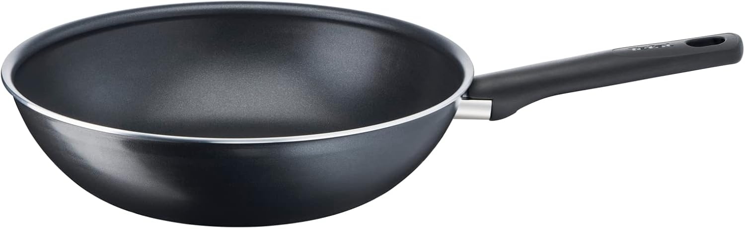 Tefal Wokpan van 28 cm, 6 tot 8 personen, geen inductie, resistent B56419AZ - Maat Wokpan 28 cm