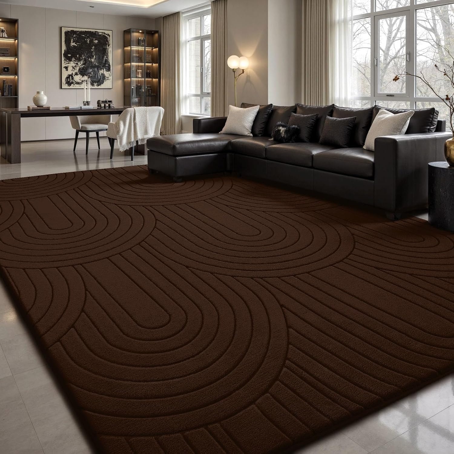 Sour Lemon Vloerkleed 3D Geometrisch - Lichtgrijs - 140 x 200 cm