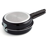 Quid Gastro Fun Dubbele Omeletpan 28 cm - Aluminium - Zwart