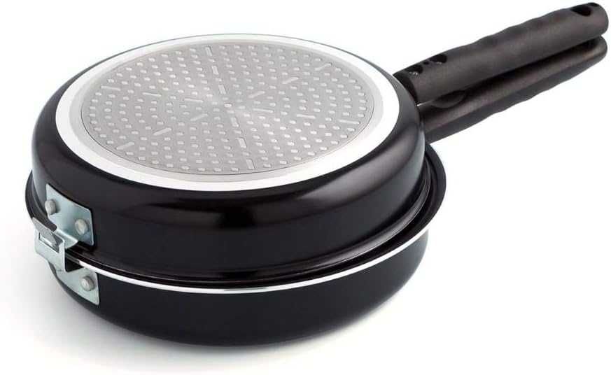 Quid Gastro Fun Dubbele Omeletpan 28 cm - Aluminium - Zwart