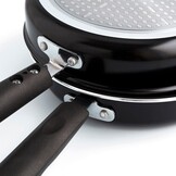 Quid Gastro Fun Dubbele Omeletpan 28 cm - Aluminium - Zwart