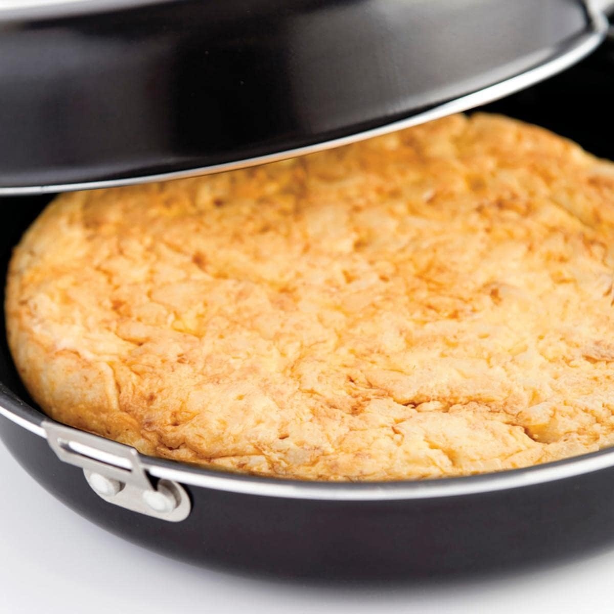 Quid Gastro Fun Dubbele Omeletpan 28 cm - Aluminium - Zwart