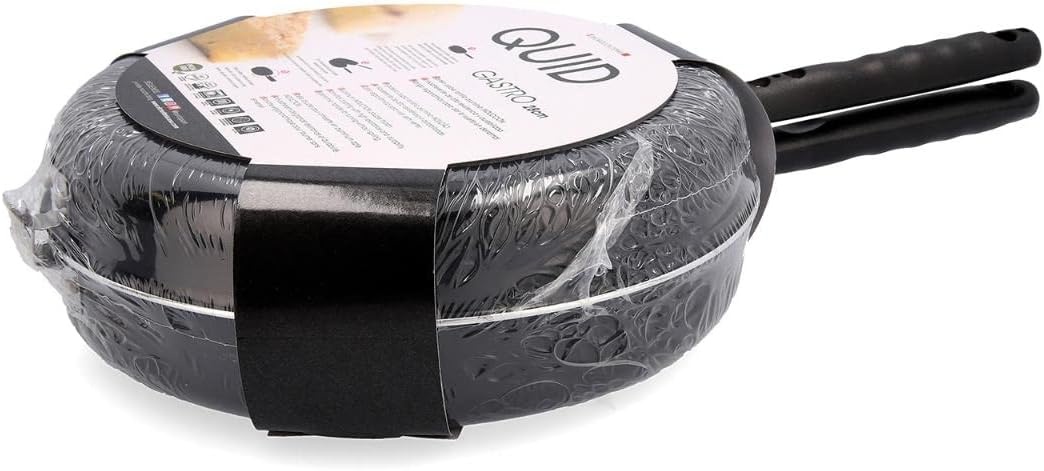 Quid Gastro Fun Dubbele Omeletpan 28 cm - Aluminium - Zwart