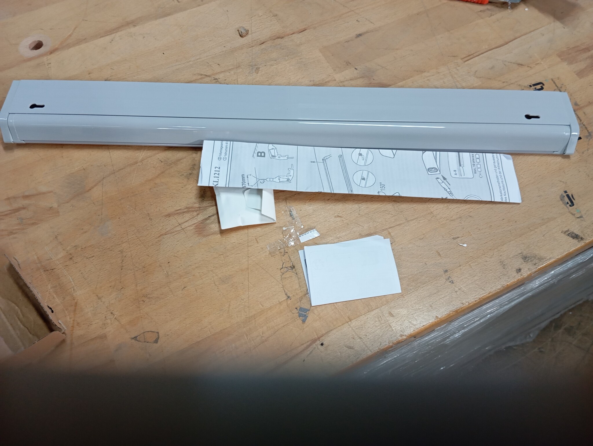 B.K.Licht I Keukenverlichting I kastverlichting I onderbouwverlichting I kleurtemperatuur instelbaar I titaan I 8W LED keuken verlichting