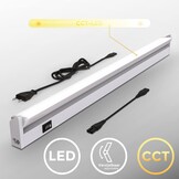 B.K.Licht I Keukenverlichting I kastverlichting I onderbouwverlichting I kleurtemperatuur instelbaar I titaan I 8W LED keuken verlichting