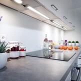 B.K.Licht I Keukenverlichting I kastverlichting I onderbouwverlichting I kleurtemperatuur instelbaar I titaan I 8W LED keuken verlichting