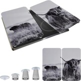 WENKO Kookplaatafdekplaten Highland Cattle - 2-delige set - 30 x 52 cm