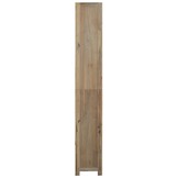 vidaXL Boekenkast met 7 schappen 80x30x200 cm massief acaciahout