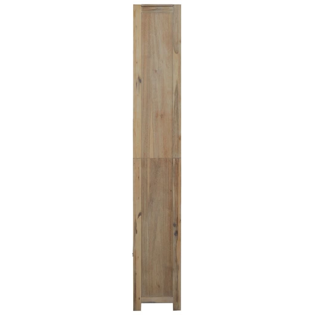vidaXL Boekenkast met 7 schappen 80x30x200 cm massief acaciahout