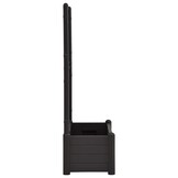vidaXL Plantenbak met latwerk 100x43x142 cm PP antraciet