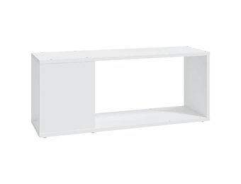 vidaXL Tv-meubel 80x24x32 cm bewerkt hout wit