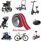 deurdrempelrampe 4,5 x 10 x 90 cm, rolstoelrampe, overgangsprofiel, zelfklevend, drempelrampe voor robotstofzuiger, TPE, deurdrempellijst, deurdrempelrampen, rampen voor rolstoelen, kinderwagens - Maat 4.5 x 10 x 90 cm Grau