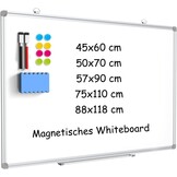 DOLLAR BOSS Groot Magnetisch Prikbord 50X70CM Multifunctioneel Whiteboard - Maat 50B x 70H cm