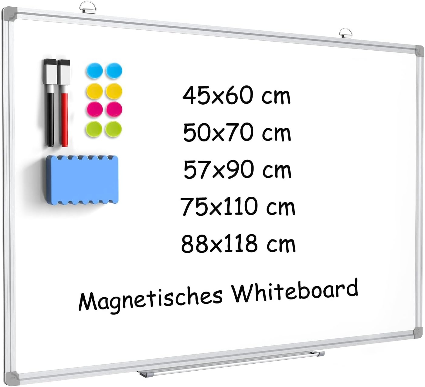 DOLLAR BOSS Groot Magnetisch Prikbord 50X70CM Multifunctioneel Whiteboard - Maat 50B x 70H cm