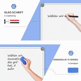 DOLLAR BOSS Groot Magnetisch Prikbord 50X70CM Multifunctioneel Whiteboard - Maat 50B x 70H cm