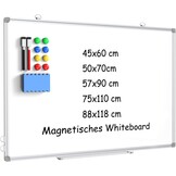 DOLLAR BOSS Groot Magnetisch Prikbord 50X70CM Multifunctioneel Whiteboard - Maat 50B x 70H cm