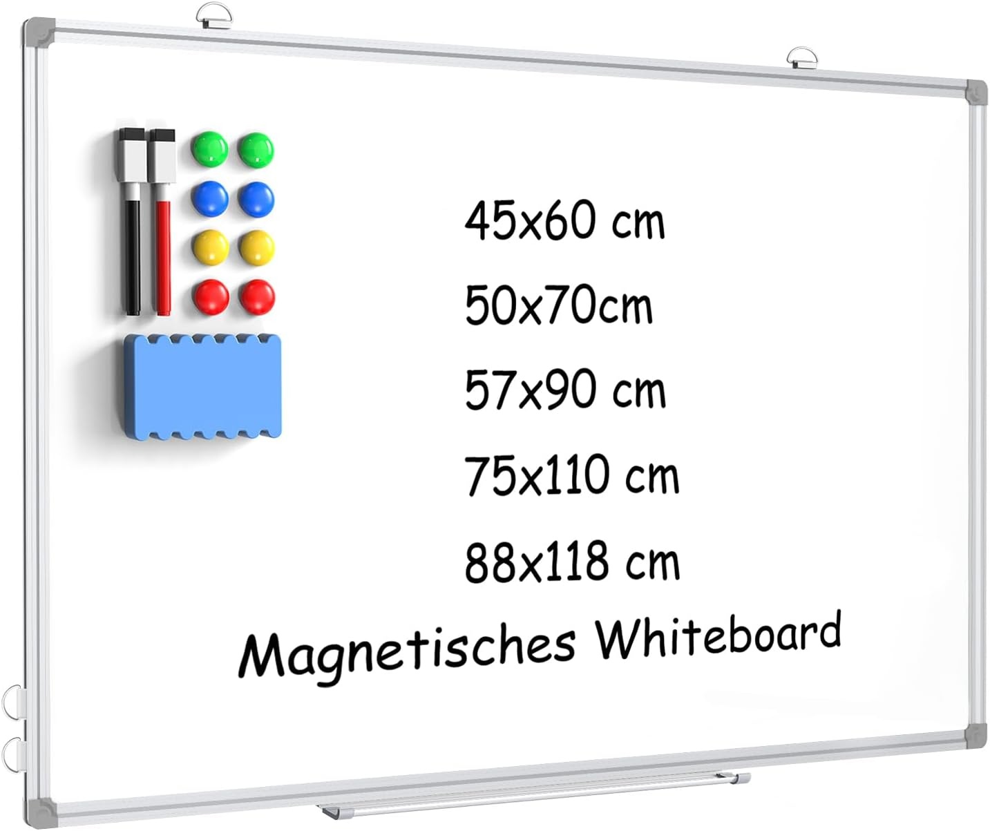 DOLLAR BOSS Groot Magnetisch Prikbord 50X70CM Multifunctioneel Whiteboard - Maat 50B x 70H cm