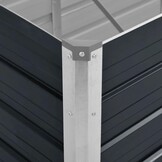 vidaXL Plantenbak verhoogd 100x40x77 cm gegalvaniseerd staal antraciet