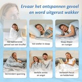 Ella Verzwaringsdeken 7kg 135 x 200cm - Weighted Blanket - Verzwaarde Deken - OEKO-TEX Gecertificeerd - Wit