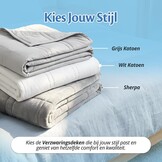 Ella Verzwaringsdeken 7kg 135 x 200cm - Weighted Blanket - Verzwaarde Deken - OEKO-TEX Gecertificeerd - Wit