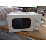 COMFEE CMO-M202NC(CM) Vintage retro elegante magnetron met 5 standen, 700 W, 20 l, instelbare timer 0-35 minuten, eenvoudige bediening, binnenverlichting, abrikooscrème