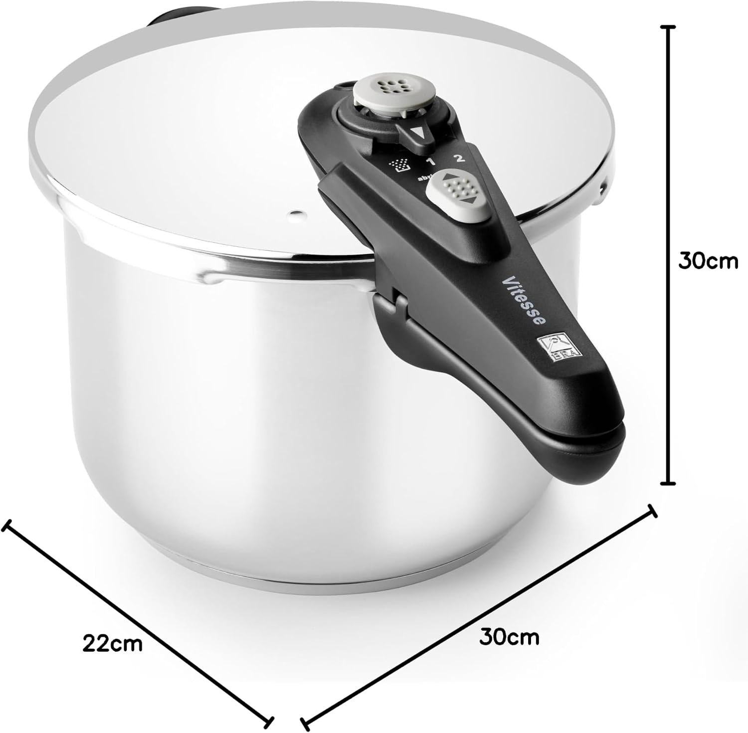 BRA Vitesse Snelkookpan - 6 liter - RVS