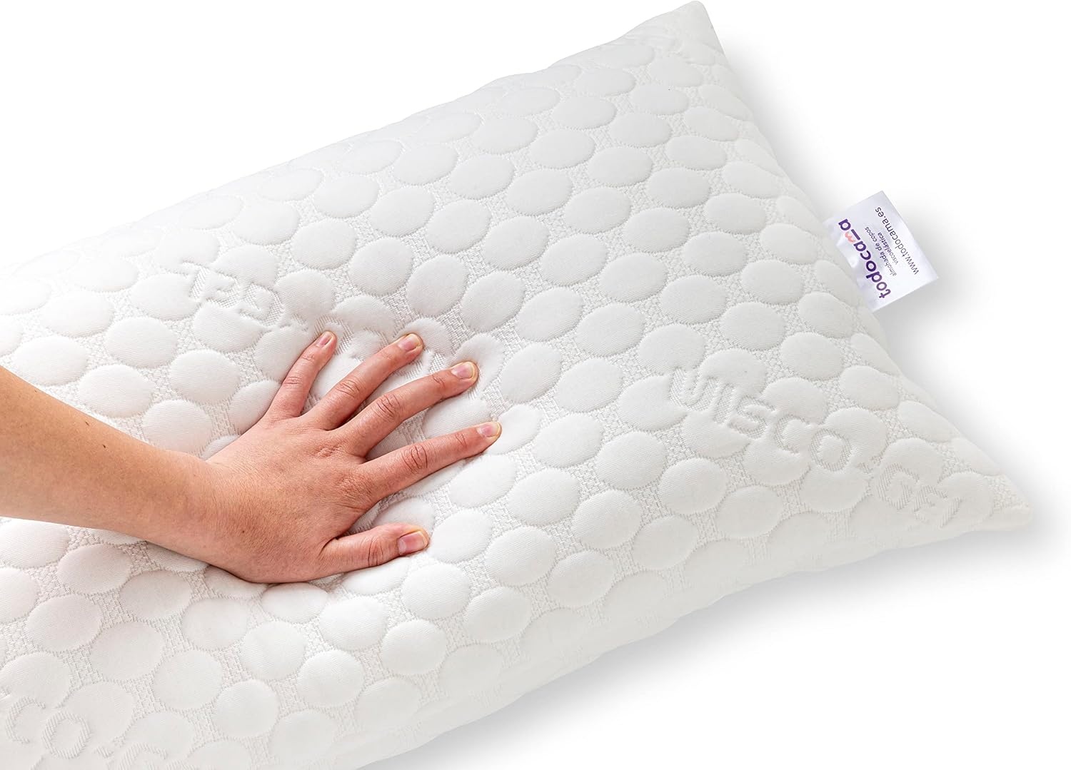 Todocama Visco-gel Kussen Set van 2 - 70 cm - Wit