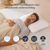 TEMPUR Symphony hoofdkussen, stevig liggevoel, L (63 x 43 x 14 cm), wit - Maat L (63 x 43 x 14 cm)