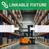 WARMELLE LED Batten Licht 120 cm - 36W - IP65 - 6600lm - 4 Pack