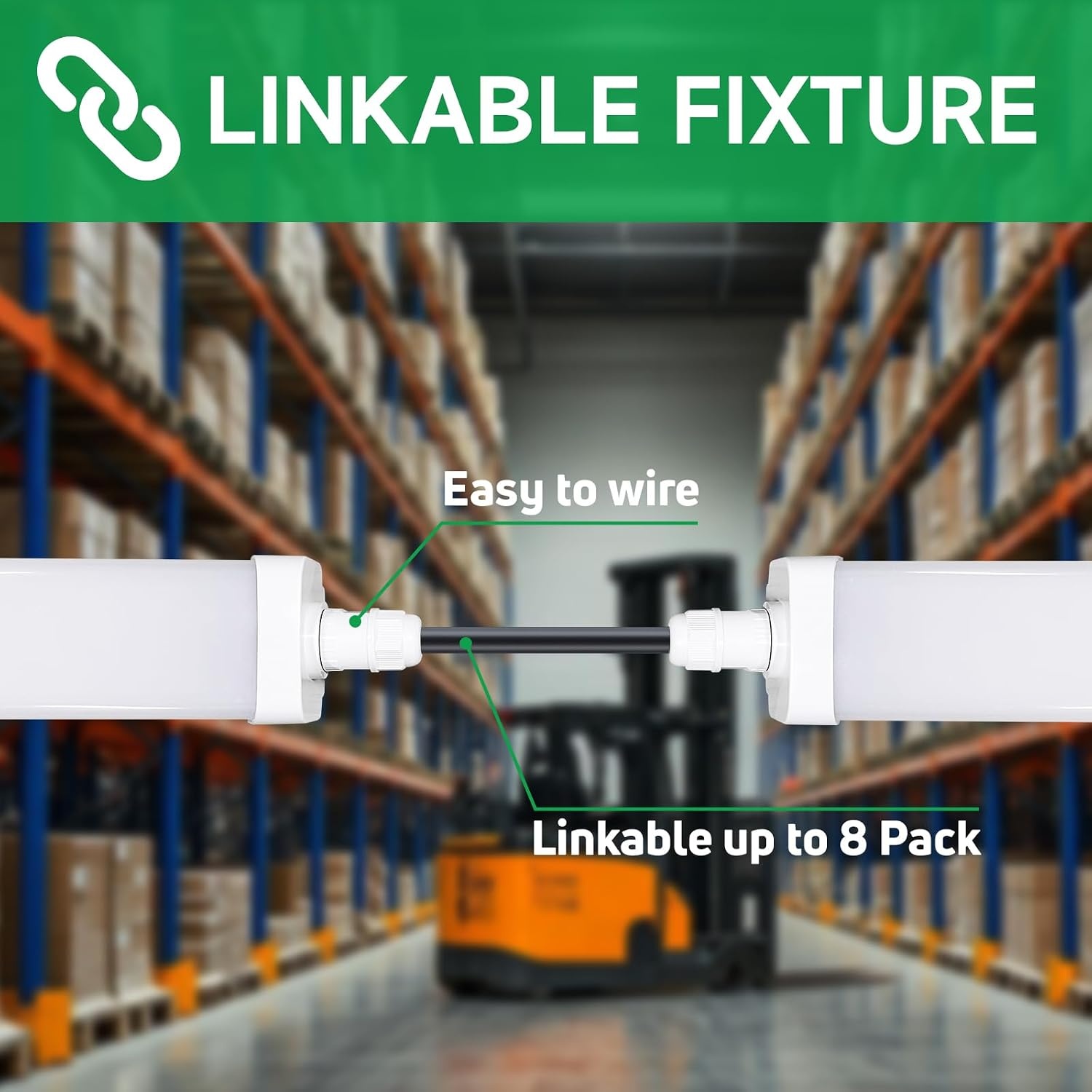 WARMELLE LED Batten Licht 120 cm - 36W - IP65 - 6600lm - 4 Pack