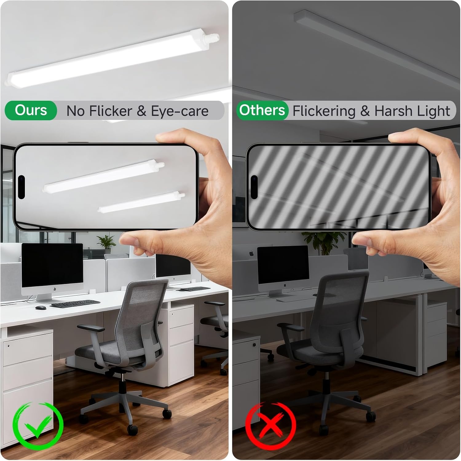 WARMELLE LED Batten Licht 120 cm - 36W - IP65 - 6600lm - 4 Pack