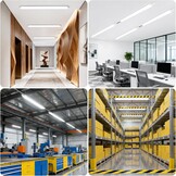WARMELLE LED Batten Licht 120 cm - 36W - IP65 - 6600lm - 4 Pack