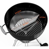 Onlyfire RVS Houtskoolmanden voor 57 cm en 67 cm Kogelbarbecue - Zilver