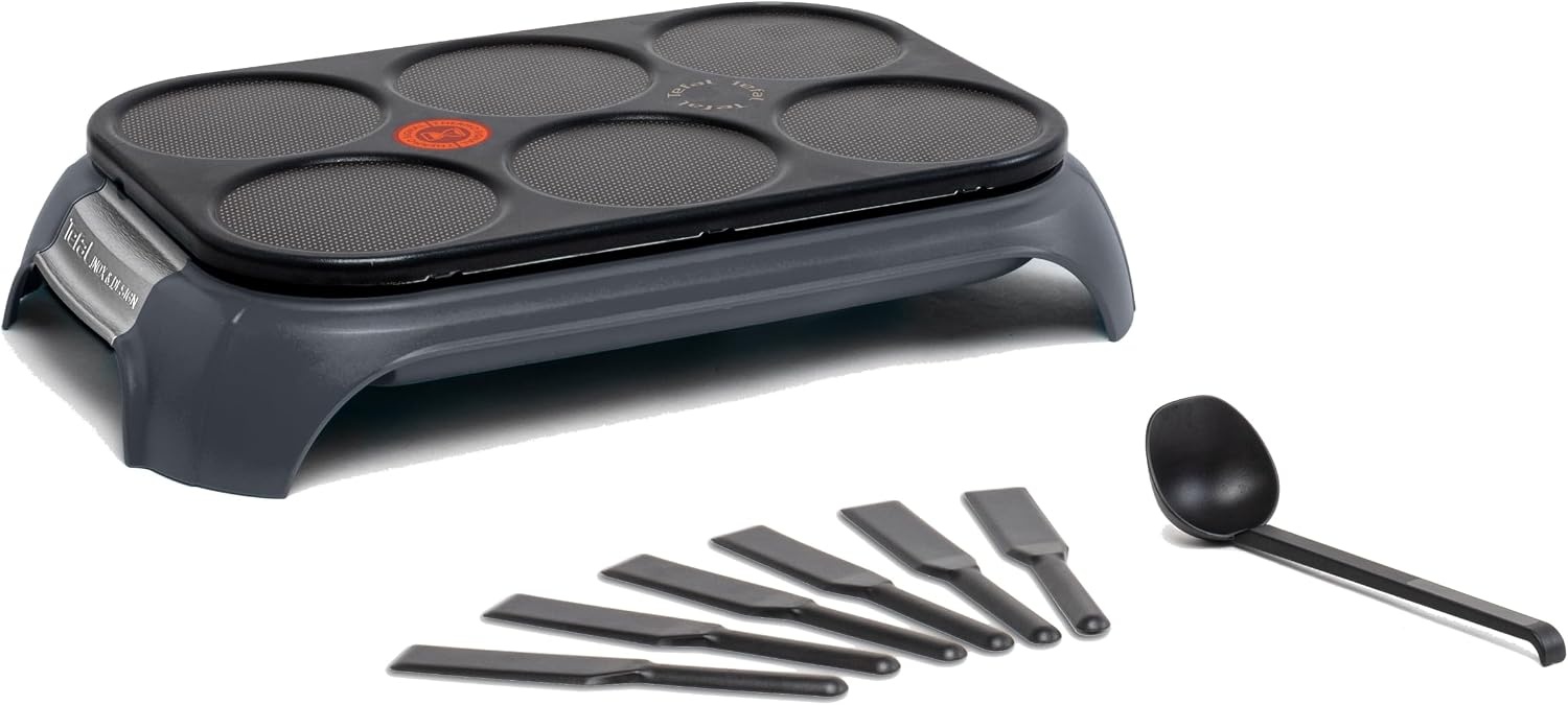 Tefal Easy Crep'Party Crêpes-Maker - Anti-aanbaklaag - Thermo-Signal - 950 Watt - Zwart - PY3218F0