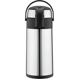 Pioneer Thermoskan met Pompfunctie - 5 Liter - Roestvrij Staal